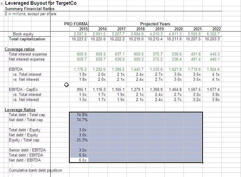 private equity ratios